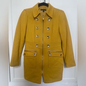 INC International Concepts Mustard Yellow Coat